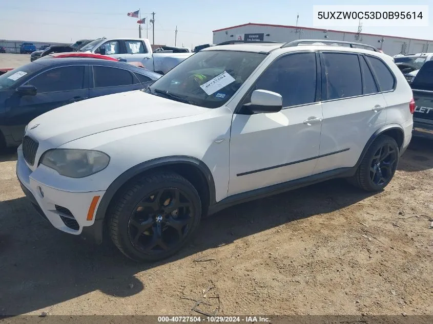 2013 BMW X5 xDrive35D VIN: 5UXZW0C53D0B95614 Lot: 40727504