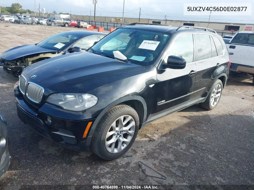 2013 BMW X5 VIN: 5UXZV4C56D0E02877 Lot: 40764599