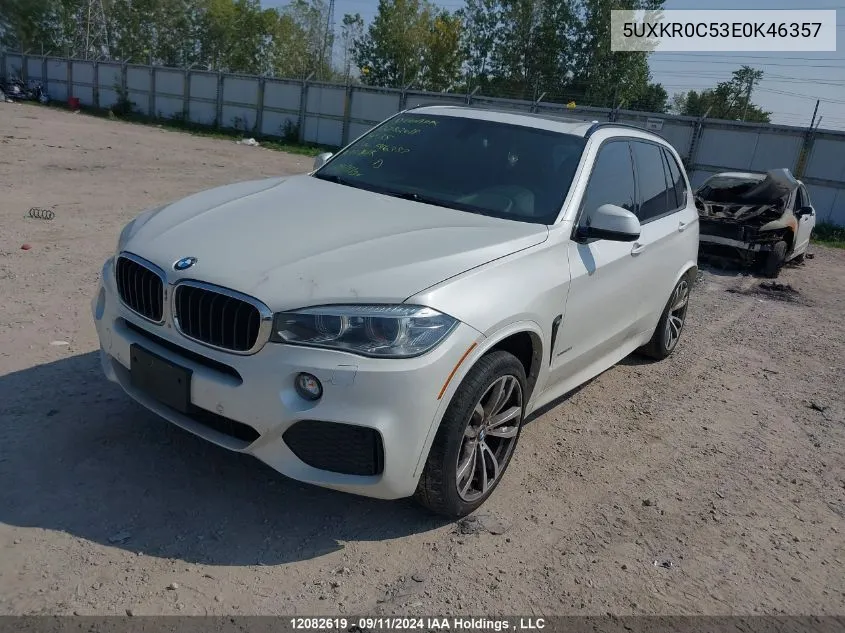 2014 BMW X5 VIN: 5UXKR0C53E0K46357 Lot: 12082619