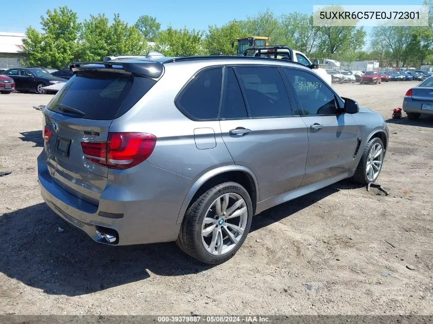 2014 BMW X5 xDrive50I VIN: 5UXKR6C57E0J72301 Lot: 39379887