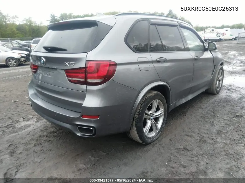 2014 BMW X5 xDrive35I VIN: 5UXKR0C50E0C26313 Lot: 39421577