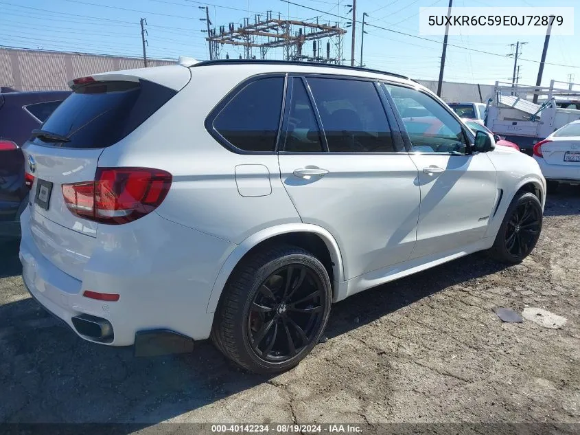 2014 BMW X5 xDrive50I VIN: 5UXKR6C59E0J72879 Lot: 40142234