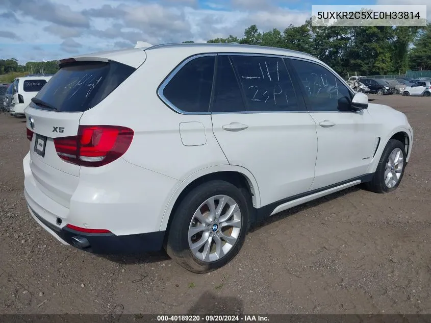 2014 BMW X5 Sdrive35I VIN: 5UXKR2C5XE0H33814 Lot: 40189220