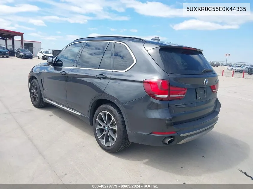 2014 BMW X5 xDrive35I VIN: 5UXKR0C55E0K44335 Lot: 40279779