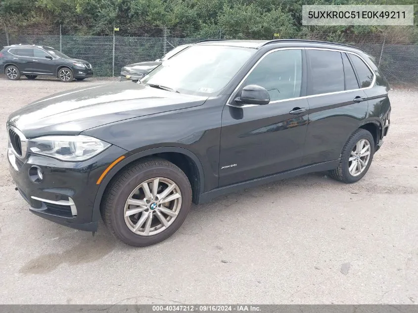 2014 BMW X5 xDrive35I VIN: 5UXKR0C51E0K49211 Lot: 40347212