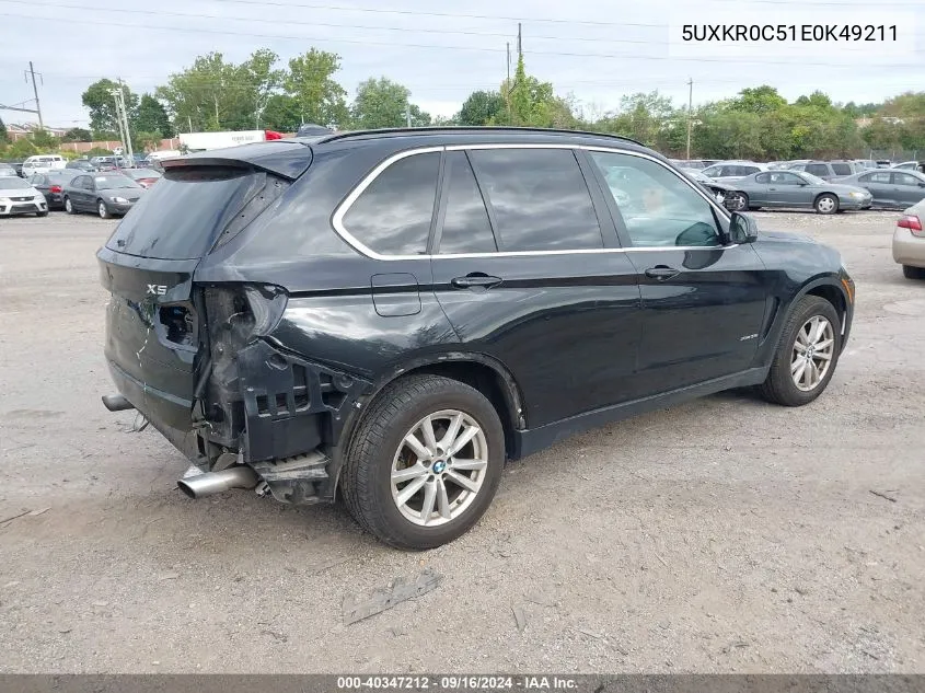 2014 BMW X5 xDrive35I VIN: 5UXKR0C51E0K49211 Lot: 40347212