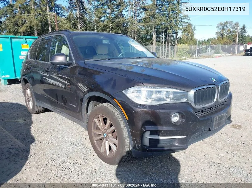 2014 BMW X5 xDrive35I VIN: 5UXKR0C52E0H17319 Lot: 40437101