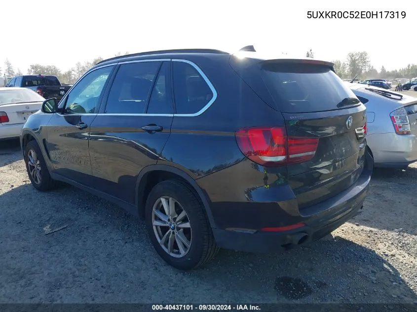 2014 BMW X5 xDrive35I VIN: 5UXKR0C52E0H17319 Lot: 40437101