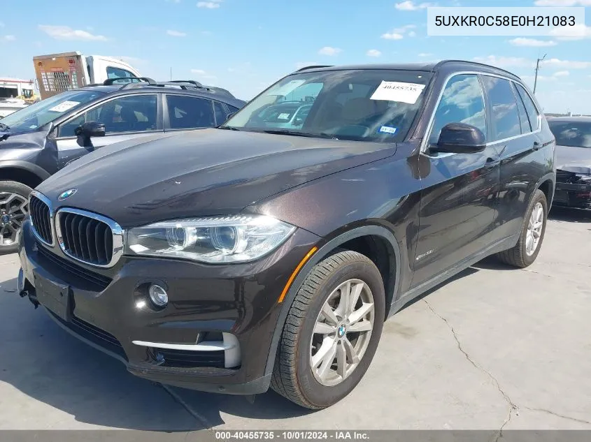 2014 BMW X5 xDrive35I VIN: 5UXKR0C58E0H21083 Lot: 40455735