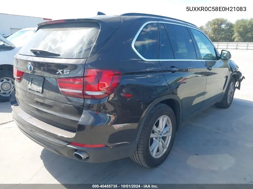 2014 BMW X5 xDrive35I VIN: 5UXKR0C58E0H21083 Lot: 40455735