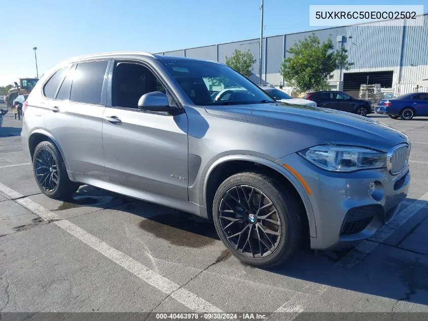 2014 BMW X5 xDrive50I VIN: 5UXKR6C50E0C02502 Lot: 40463978