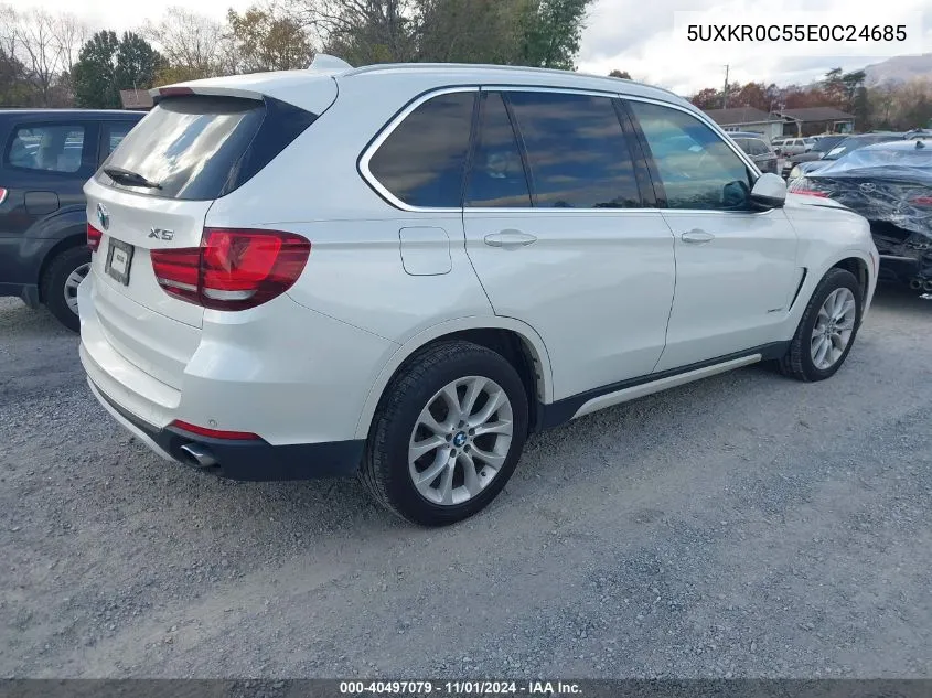 2014 BMW X5 xDrive35I VIN: 5UXKR0C55E0C24685 Lot: 40497079