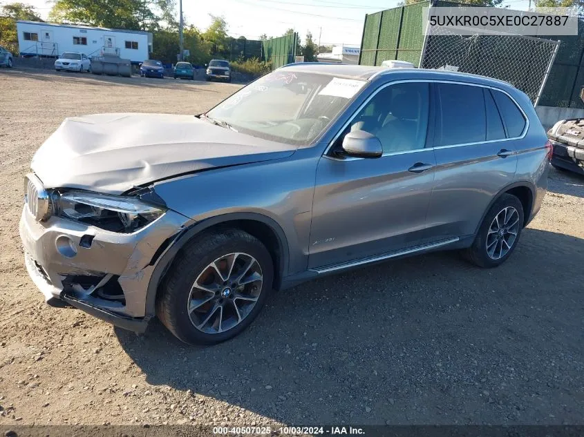 2014 BMW X5 xDrive35I VIN: 5UXKR0C5XE0C27887 Lot: 40507025