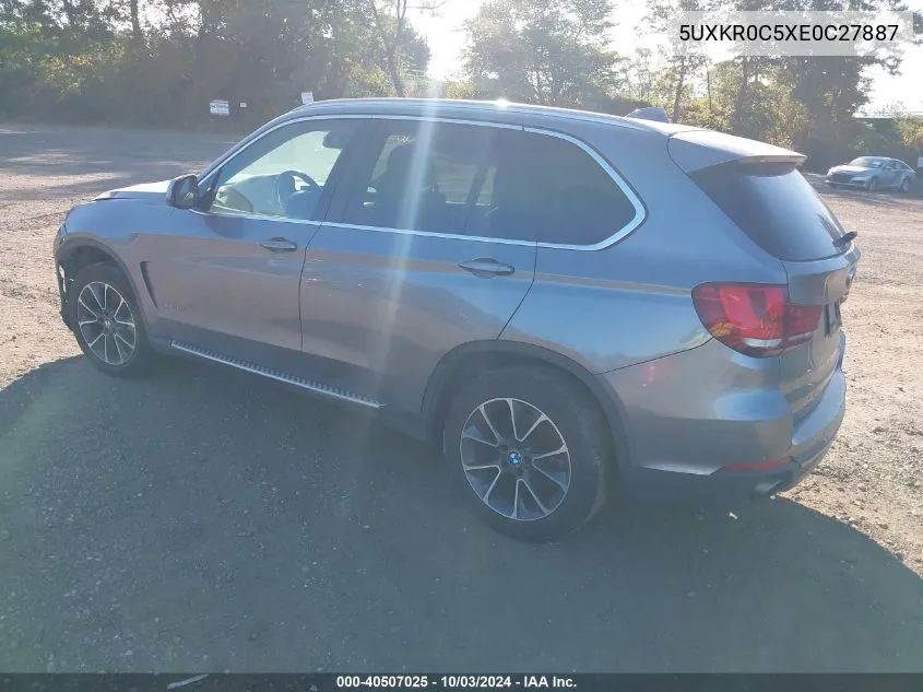 2014 BMW X5 xDrive35I VIN: 5UXKR0C5XE0C27887 Lot: 40507025