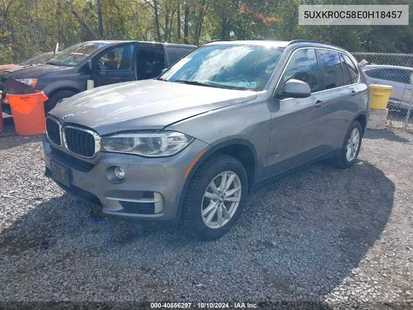 2014 BMW X5 xDrive35I VIN: 5UXKR0C58E0H18457 Lot: 40556297