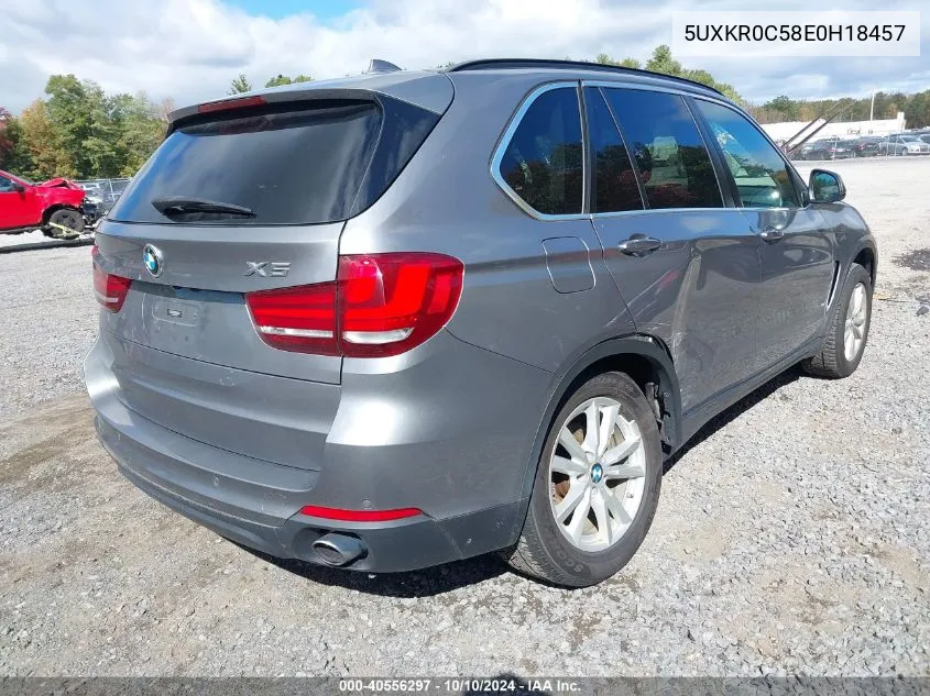 2014 BMW X5 xDrive35I VIN: 5UXKR0C58E0H18457 Lot: 40556297