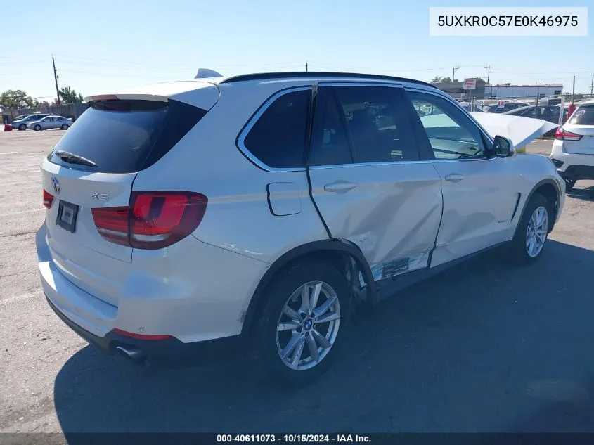 2014 BMW X5 xDrive35I VIN: 5UXKR0C57E0K46975 Lot: 40611073