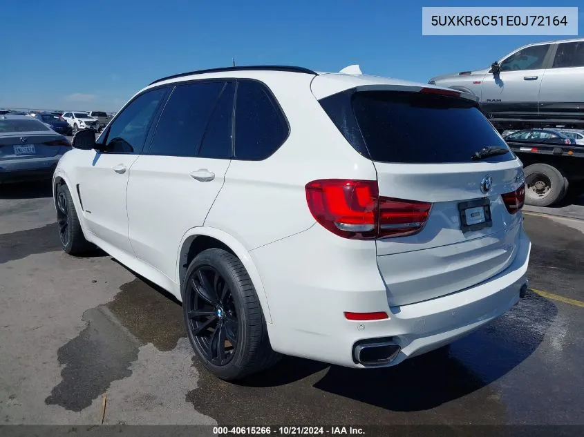 2014 BMW X5 xDrive50I VIN: 5UXKR6C51E0J72164 Lot: 40615266