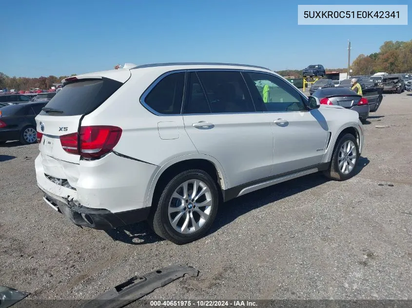 2014 BMW X5 xDrive35I VIN: 5UXKR0C51E0K42341 Lot: 40651975