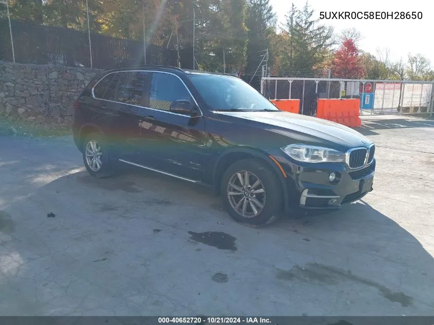 2014 BMW X5 xDrive35I VIN: 5UXKR0C58E0H28650 Lot: 40652720