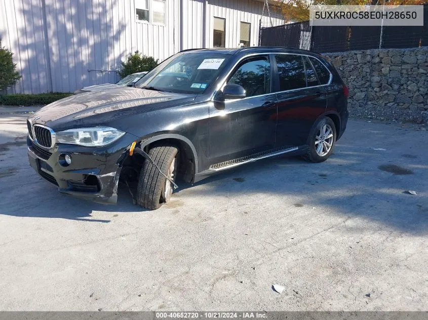 2014 BMW X5 xDrive35I VIN: 5UXKR0C58E0H28650 Lot: 40652720