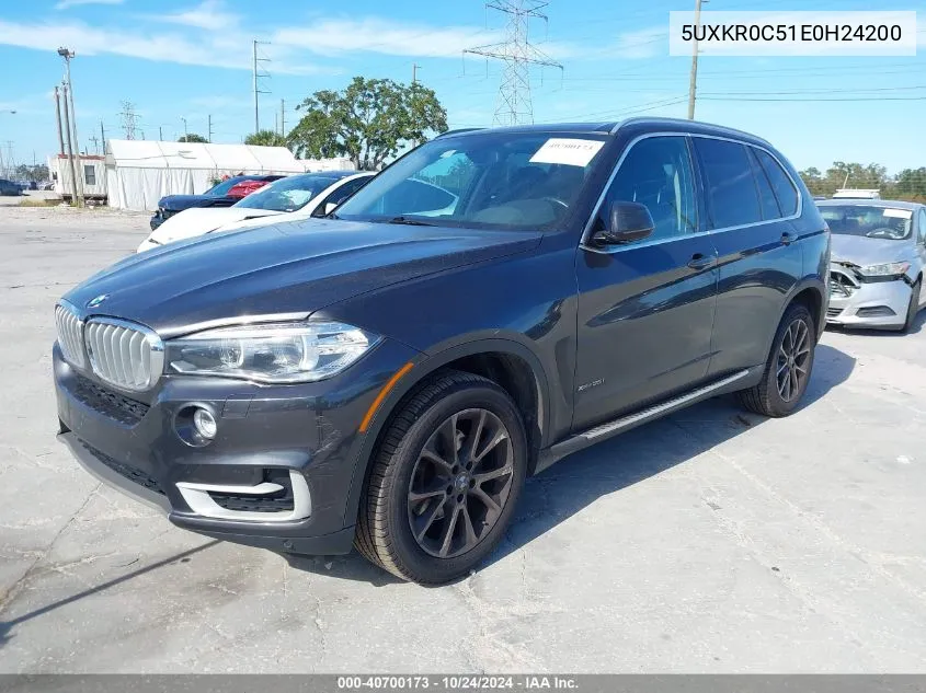 2014 BMW X5 xDrive35I VIN: 5UXKR0C51E0H24200 Lot: 40700173