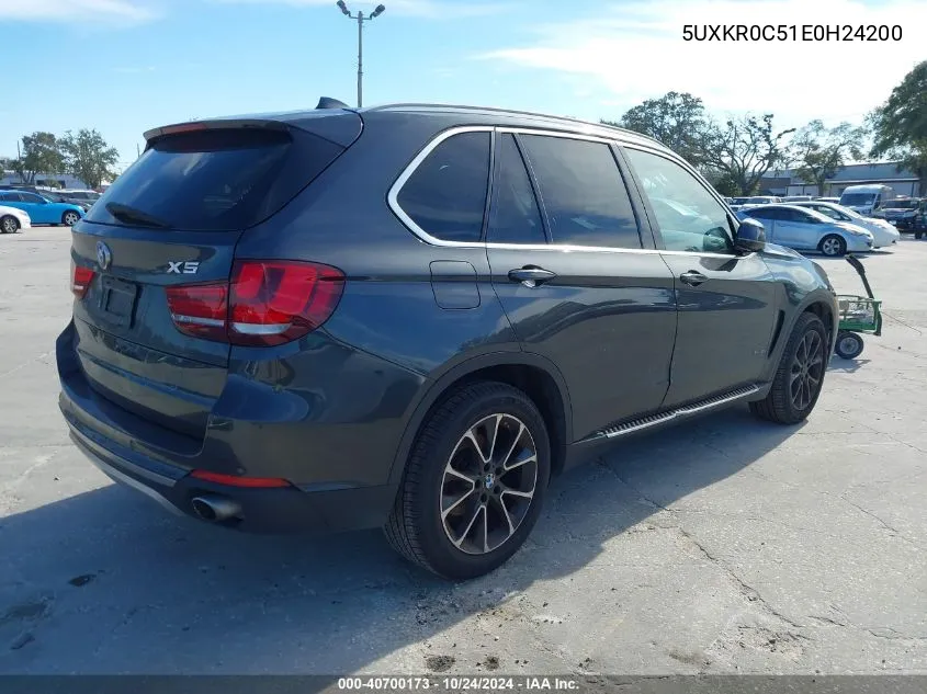 2014 BMW X5 xDrive35I VIN: 5UXKR0C51E0H24200 Lot: 40700173