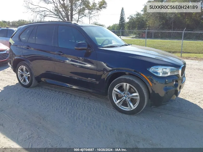 2014 BMW X5 xDrive35I VIN: 5UXKR0C56E0H24189 Lot: 40704587