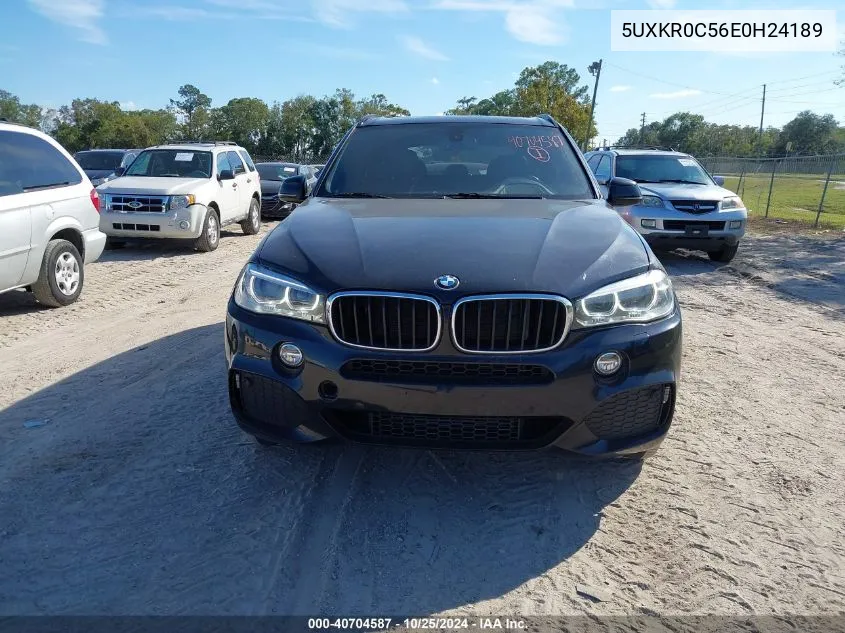 2014 BMW X5 xDrive35I VIN: 5UXKR0C56E0H24189 Lot: 40704587