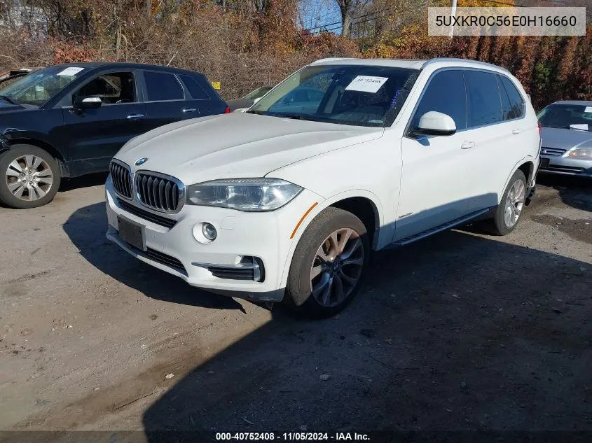 2014 BMW X5 xDrive35I VIN: 5UXKR0C56E0H16660 Lot: 40752408