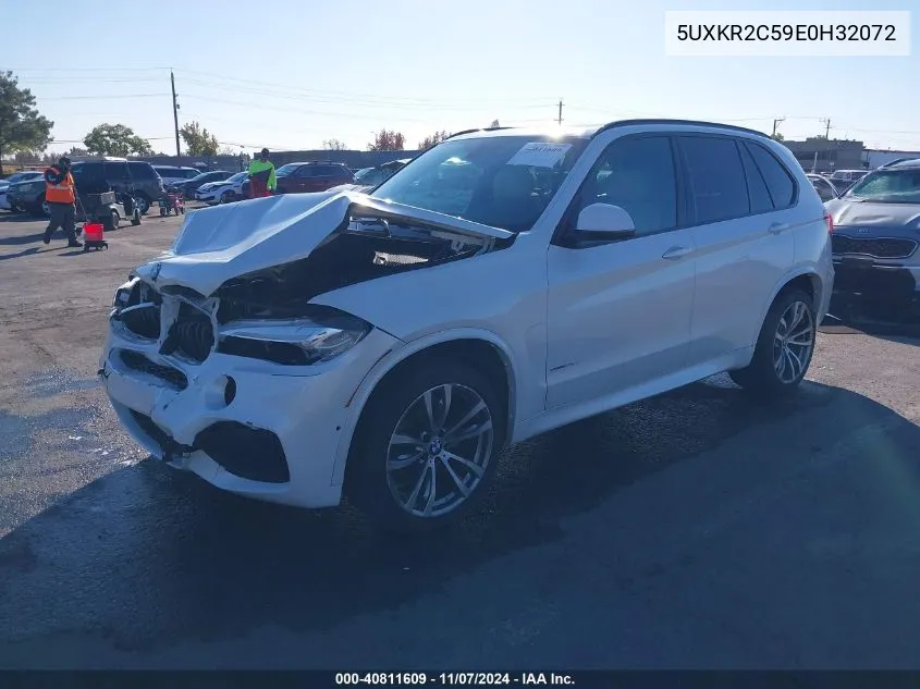 2014 BMW X5 Sdrive35I VIN: 5UXKR2C59E0H32072 Lot: 40811609