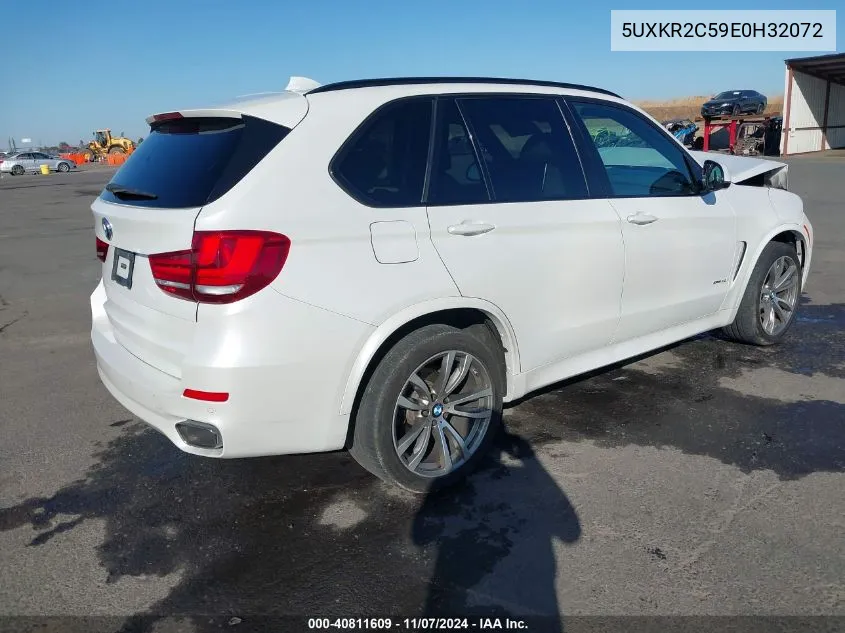 2014 BMW X5 Sdrive35I VIN: 5UXKR2C59E0H32072 Lot: 40811609