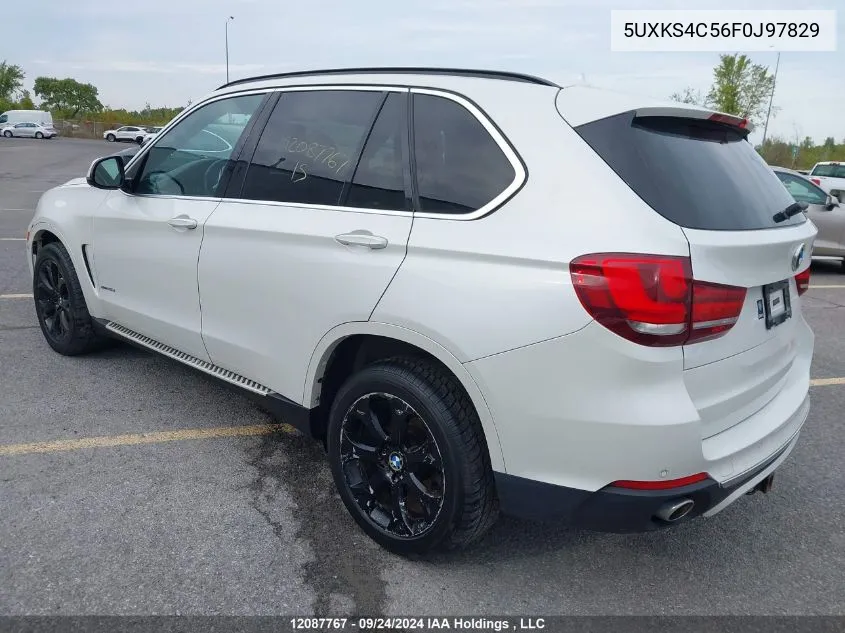 2015 BMW X5 xDrive35D VIN: 5UXKS4C56F0J97829 Lot: 12087767