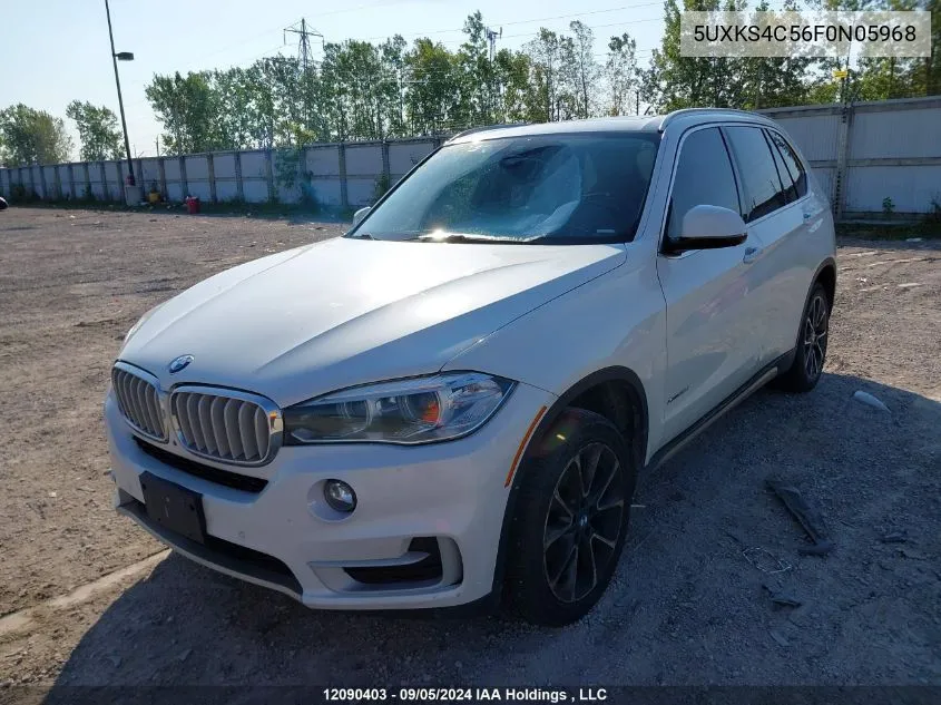 2015 BMW X5 xDrive35D VIN: 5UXKS4C56F0N05968 Lot: 12090403