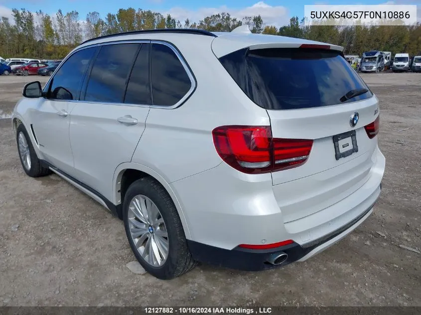 2015 BMW X5 VIN: 5UXKS4C57F0N10886 Lot: 12127882