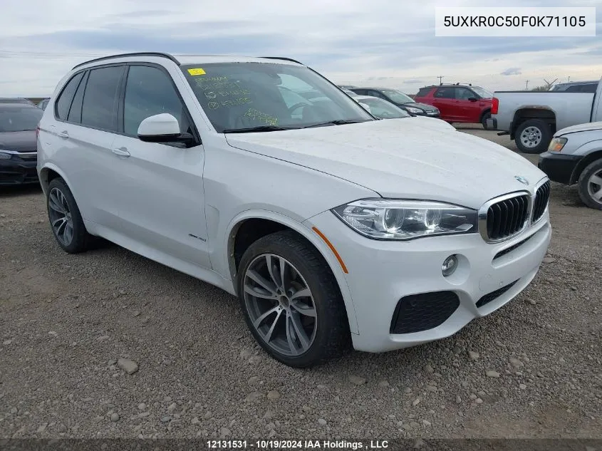 2015 BMW X5 VIN: 5UXKR0C50F0K71105 Lot: 12131531