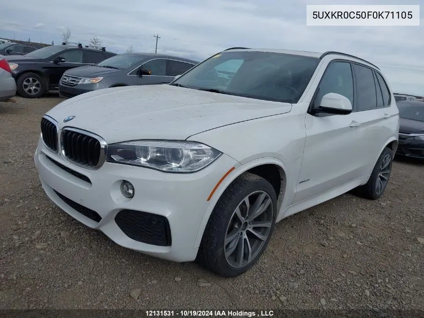 2015 BMW X5 VIN: 5UXKR0C50F0K71105 Lot: 12131531