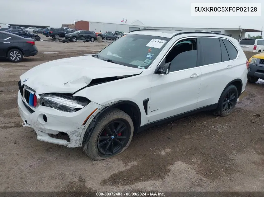 2015 BMW X5 xDrive35I VIN: 5UXKR0C5XF0P02128 Lot: 39372403