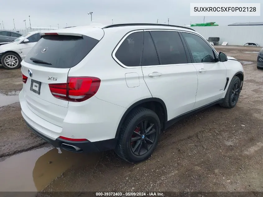 2015 BMW X5 xDrive35I VIN: 5UXKR0C5XF0P02128 Lot: 39372403