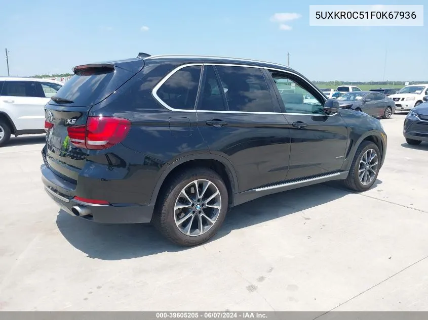 2015 BMW X5 xDrive35I VIN: 5UXKR0C51F0K67936 Lot: 39605205