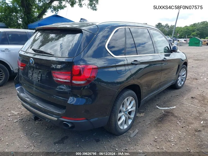 2015 BMW X5 xDrive35D VIN: 5UXKS4C58F0N07575 Lot: 39626795