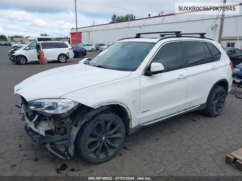 2015 BMW X5 xDrive35I VIN: 5UXKR0C56F0K70945 Lot: 39749822