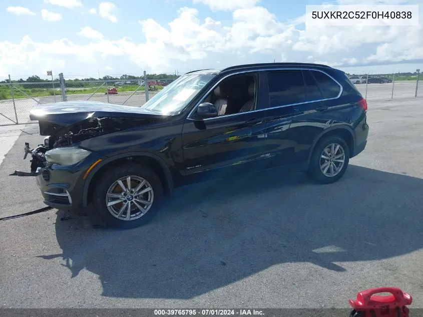 5UXKR2C52F0H40838 2015 BMW X5 Sdrive35I