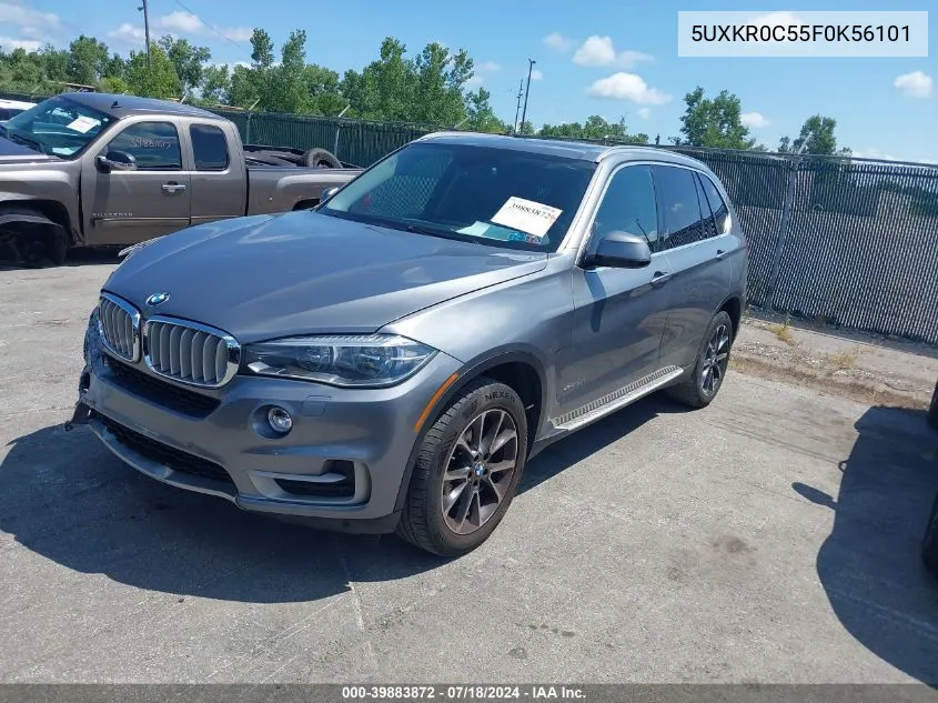 2015 BMW X5 xDrive35I VIN: 5UXKR0C55F0K56101 Lot: 39883872