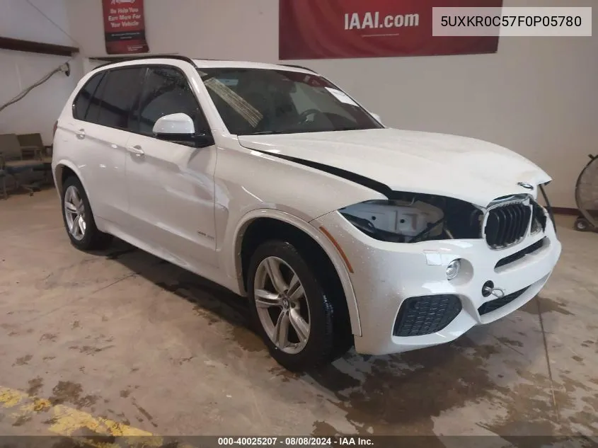 2015 BMW X5 xDrive35I VIN: 5UXKR0C57F0P05780 Lot: 40025207