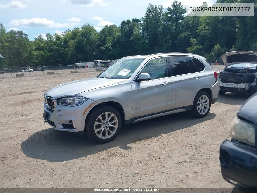 2015 BMW X5 xDrive35I VIN: 5UXKR0C5XF0P07877 Lot: 40064905