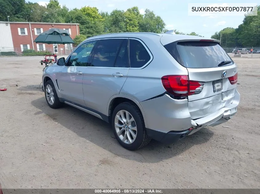 2015 BMW X5 xDrive35I VIN: 5UXKR0C5XF0P07877 Lot: 40064905