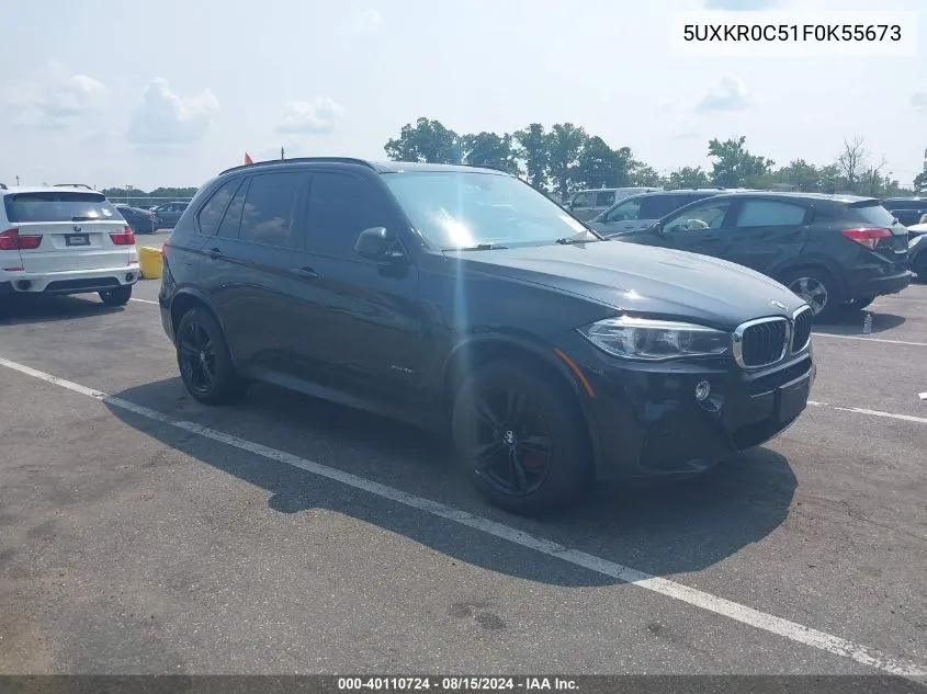 2015 BMW X5 xDrive35I VIN: 5UXKR0C51F0K55673 Lot: 40110724