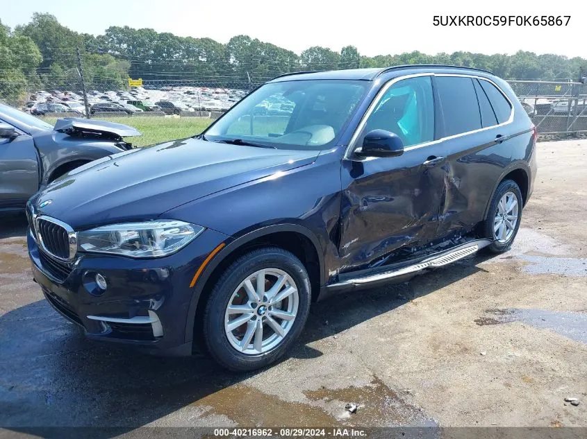 2015 BMW X5 xDrive35I VIN: 5UXKR0C59F0K65867 Lot: 40216962