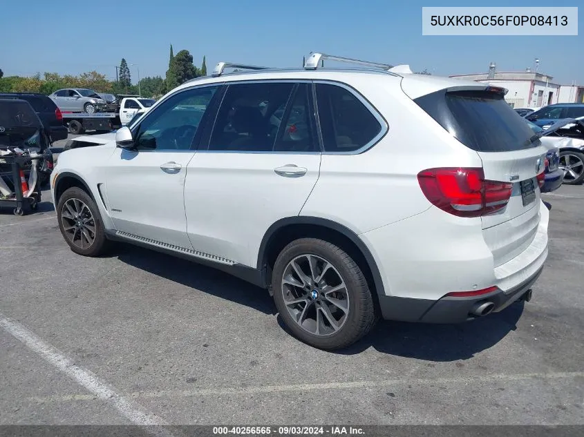 2015 BMW X5 xDrive35I VIN: 5UXKR0C56F0P08413 Lot: 40256565